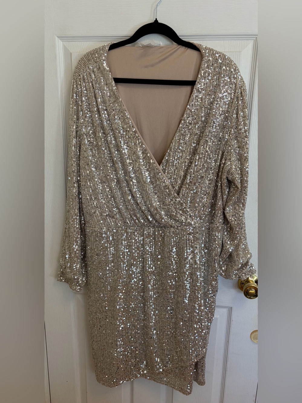 Addition Elle silver sparkle dress